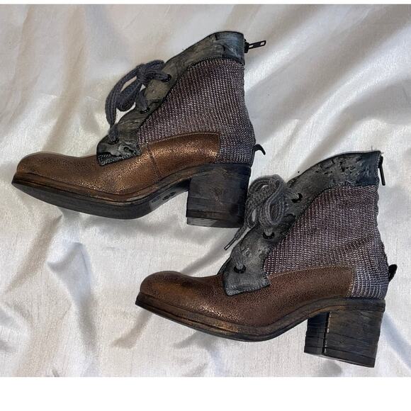 Papucei Women's Leather Lace Up Ankle Boot - NWOB - Women's Size 36 - Hand Made - Picture 7 of 12